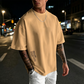 👕 50% OFF NOW! ✨ Men's Loose Fit Short Sleeve Shirt – Premium Cotton Blend, Urban Graphic Print & Oversized Casual Style🏙️