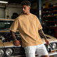 👕 50% OFF NOW! ✨ Men's Loose Fit Short Sleeve Shirt – Premium Cotton Blend, Urban Graphic Print & Oversized Casual Style🏙️