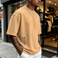 👕 50% OFF NOW! ✨ Men's Loose Fit Short Sleeve Shirt – Premium Cotton Blend, Urban Graphic Print & Oversized Casual Style🏙️