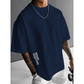 👕 50% OFF NOW! ✨ Men's Loose Fit Short Sleeve Shirt – Premium Cotton Blend, Urban Graphic Print & Oversized Casual Style🏙️