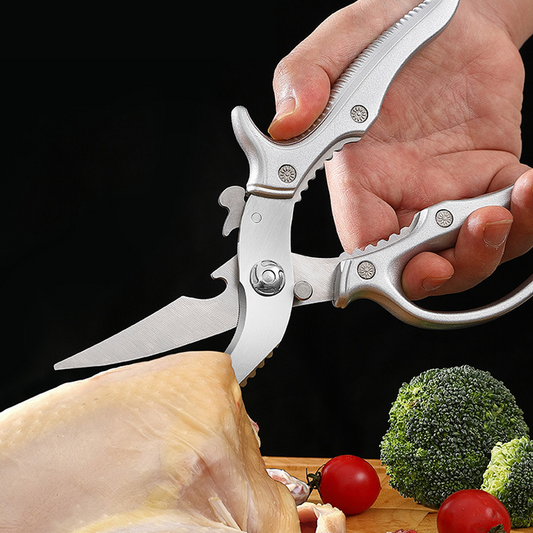✂️ 50% OFF NOW! 🔪 Heavy-Duty Multifunctional Kitchen Shears – 3Cr13 Stainless Steel, Ergonomic Grip & Safety Lock 🍗