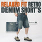 🩳 50% OFF NOW! 👖 Men's Vintage Relaxed Fit Denim Shorts – Premium Washed Denim, Deep Pockets & Streetwear Style ✨