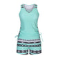 🏊‍♀️ 50% OFF NOW! 👙 Women's Printed Two-Piece Tankini Swimsuit – Adjustable Ruched Sides, Full Coverage & Stylish Criss-Cross Neckline ✨