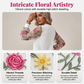 👗 50% OFF NOW! 🌸 Women's Floral Embroidered Mesh Sleeve Dress – Sheer Botanical Sleeves, Relaxed Fit & Breathable 🌿