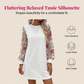 👗 50% OFF NOW! 🌸 Women's Floral Embroidered Mesh Sleeve Dress – Sheer Botanical Sleeves, Relaxed Fit & Breathable 🌿