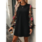 👗 50% OFF NOW! 🌸 Women's Floral Embroidered Mesh Sleeve Dress – Sheer Botanical Sleeves, Relaxed Fit & Breathable 🌿