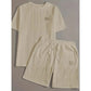 👕 50% OFF NOW! 🩳 Men's Casual Solid-Color Two-Piece Loungewear Set – Unique Texture, All-Day Comfort & Versatile Style ✨
