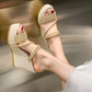 👡 50% OFF NOW! 💃 Women's Platform Wedge Sandals – 10cm Wedge Heel, Convertible Straps & Non-Slip Outsole ✨