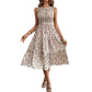 👗 50% OFF NOW! 🌸 Women's Sleeveless Floral Print Casual Dress – Smocked Bodice, Flowy Tiered Skirt & Versatile Midi Length ✨