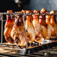 🍗 50% OFF NOW! 🔥 Roasted Chicken Drumstick Rack – Stainless Steel, Foldable & 14 Slots – Even Cooking, No Burnt Spots – BBQ Essential ✨