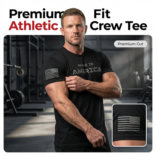 💪 50% OFF NOW! 👕 Men's Athletic Fit Crew Neck Tee – Breathable Cotton, Perfect Stretch & Ideal for Gym or Daily Wear ✨