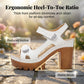 👡 50% OFF NOW! ☀️ Women's Summer Platform One-Strap Sandals – Adjustable Velcro, Cushioned Insole & Anti-Slip Grip 🏖️
