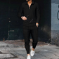 🧥 50% OFF NOW! 🏃‍♂️ Men's Casual Pullover and Pants Set – Quarter-Zip Collar, Tapered Trousers & Athletic Cut 💪