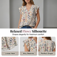👚 50% OFF NOW! 🌸 Women's V-Neck Floral Blouse – Button-Down, Flowy & Breathable – Soft, Silky & Effortlessly Elegant ✨