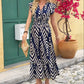 👗 50% OFF NOW! 🌺 Women's Elegant Printed V-Neck Dress – Bold Print, Waist Cinching & Breathable Fabric ✨