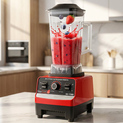 🥤 50% OFF NOW! ⚡ High-Speed Professional Countertop Blender – 4500W Motor, 15 Speeds & 6-Leaf Steel Blades ✨