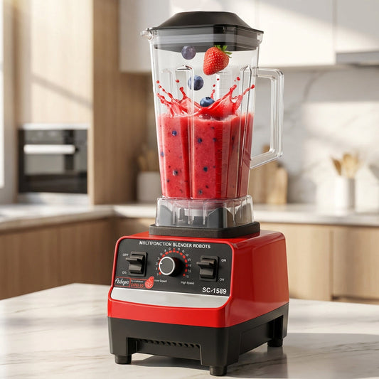 🥤 50% OFF NOW! ⚡ High-Speed Professional Countertop Blender – 4500W Motor, 15 Speeds & 6-Leaf Steel Blades ✨