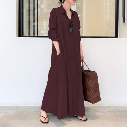 👗 50% OFF NOW! ✨ Long, Simple & Elegant Sleeveless Dress – Smooth Silhouette, Soft Fabric & Perfect for Minimalist Everyday Look 🌸