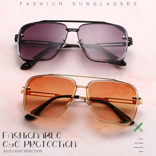 🕶️ 50% OFF NOW! ✨ Retro Double Bridge Metal Frame Sunglasses – UV400 Protection, Classic Design & Perfect for Timeless Summer Style ☀️