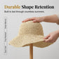 👒 50% OFF NOW! ☀️ Women's Handwoven Wide-Brim Straw Hat – Breathable, Foldable & Flattering – Perfect Summer Seaside Accessory 🏖️