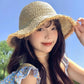 👒 50% OFF NOW! ☀️ Women's Handwoven Wide-Brim Straw Hat – Breathable, Foldable & Flattering – Perfect Summer Seaside Accessory 🏖️