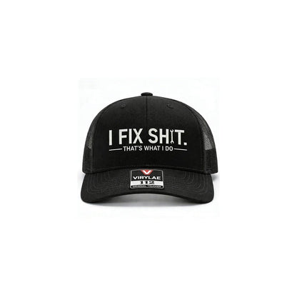 🧢 50% OFF NOW! ✨ "I Fix Shit" Embroidered Trucker Hat – Breathable Mesh, Sun Protection & Bold Humorous Gift 🛠️