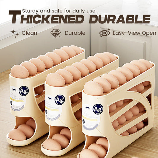 🎉 2026 Sale — Over 18,000 Sold! 🥚 Gravity-Roll Egg Organizer – Grab One, Next One Rolls Forward – 30 Eggs, Zero Fridge Clutter, First-In-First-Out Magic ✨