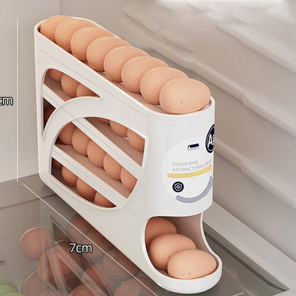 🎉 2026 Sale — Over 18,000 Sold! 🥚 Gravity-Roll Egg Organizer – Grab One, Next One Rolls Forward – 30 Eggs, Zero Fridge Clutter, First-In-First-Out Magic ✨