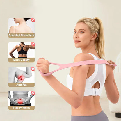 💪 50% OFF NOW! 🧘 Ergonomic Posture Corrector Resistance Band – Dual-Loop Design, Durable Silicone & 20 lbs Resistance – For Upper Body Training ✨