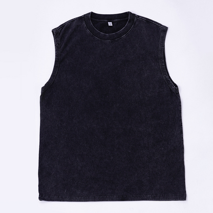 💪 50% OFF NOW! 👕 Men's Vintage Wash Sleeveless Tank Top – Premium Soft Fabric, Dynamic Flexibility & Ergonomic Muscle Cut ✨