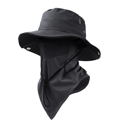 🧢 50% OFF NOW! ☀️ Ventilated Fisherman Hat with Removable Face Shield – 2-in-1 Design, Cooling Ice Silk & Adjustable Fit – 360° Sun Protection 🎣