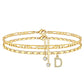 ✨ 50% OFF NOW! 💛 Layered Gold Ankle Bracelet for Women – Rhinestone, Adjustable & Perfect Beach Jewelry 🏖️