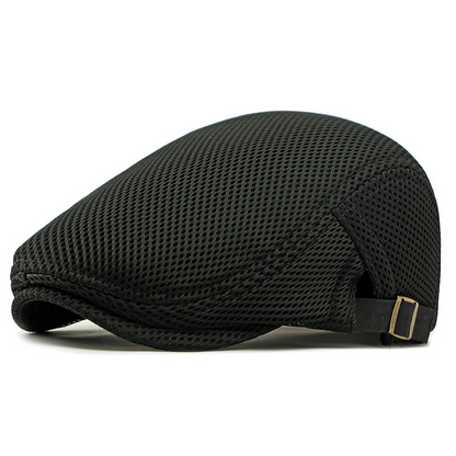 🧢 50% OFF NOW!🌿 Breathable Flat Cap – Mesh Fabric, Adjustable & Sweatband – Summer Essential ☀️