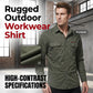 👔 50% OFF NOW! 🔧 Men's Long Sleeve Cotton Workwear Shirt – Breathable, Dual Chest Pockets & Reinforced Seams – Rugged & Durable 🛠️