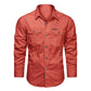 👔 50% OFF NOW! 🔧 Men's Long Sleeve Cotton Workwear Shirt – Breathable, Dual Chest Pockets & Reinforced Seams – Rugged & Durable 🛠️