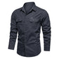 👔 50% OFF NOW! 🔧 Men's Long Sleeve Cotton Workwear Shirt – Breathable, Dual Chest Pockets & Reinforced Seams – Rugged & Durable 🛠️