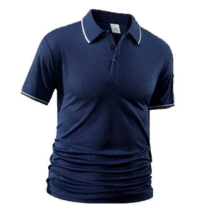 👔 50% OFF NOW! ✨ Men's Classic Short-Sleeve Collared Shirt – Tipped Collar, Modern Fit & Low-Maintenance – Versatile Wardrobe Staple 🌟