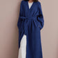 🛀 50% OFF NOW! 👘 Women's Belted V-Neck Loungewear Coat – Versatile Robe-Cardigan, Relaxed Fit & Plush Knit Fabric ✨
