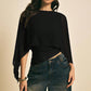 👗 50% OFF NOW! ✨ Women's Elegant Chiffon Cape Sleeve Top – Cape Overlay, Asymmetrical Design & Ruched Waist – Perfect for Day to Night 💫