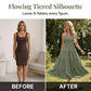 👗 50% OFF NOW! 🌴 Women's Halter Neck Backless Maxi Dress – Tiered, Flowy, Resort Style 🌺
