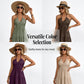 👗 50% OFF NOW! 🌴 Women's Halter Neck Backless Maxi Dress – Tiered, Flowy, Resort Style 🌺