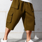 🩳 50% OFF NOW! 🔧Men's Casual Cargo Capri Shorts – Large Pockets & Wide-Leg Fit 🌲