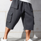 🩳 50% OFF NOW! 🔧Men's Casual Cargo Capri Shorts – Large Pockets & Wide-Leg Fit 🌲