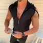 🏋️‍♂️ 50% OFF NOW! ☀️ Men's Summer Sleeveless Zip-Up Hoodie Top – Breathable & Lightweight 💪