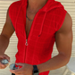 🏋️‍♂️ 50% OFF NOW! ☀️ Men's Summer Sleeveless Zip-Up Hoodie Top – Breathable & Lightweight 💪