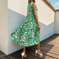 🎨 50% OFF NOW! 💃 Abstract Print Tiered Midi Dress – Flowy, Boho Chic & Breathable – Perfect for Summer Vacations ✨