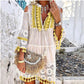 👗 50% OFF NOW!🌸 Women's Loose Cotton Linen Embroidered Dress – Breathable & UV Protection – Summer Essential ☀️