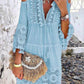 👗 50% OFF NOW!🌸 Women's Loose Cotton Linen Embroidered Dress – Breathable & UV Protection – Summer Essential ☀️