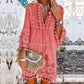 👗 50% OFF NOW!🌸 Women's Loose Cotton Linen Embroidered Dress – Breathable & UV Protection – Summer Essential ☀️