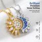 🌞 50% OFF NOW! 🌙 Sun & Moon Pendant Necklace Set – Interlocking, Rhinestone & Two-Tone – Perfect for Couples & Best Friends 💖